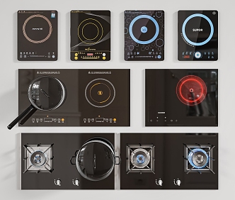 Induction Cooker Embedded Induction Cooker Induction Cooker Integrated Panel Double Stove Multi Stove Induction Cooker 3d model