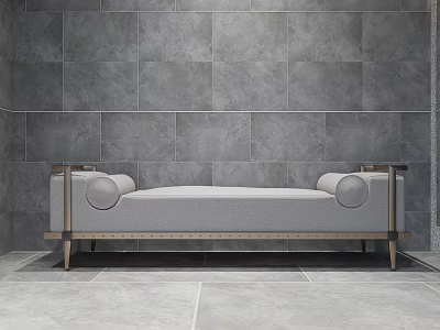 Modern bed end stool 3d model Modern bed end stool 3d model