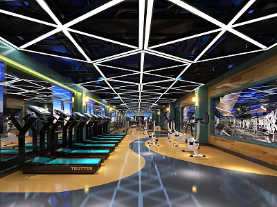 Gym Hall Gym 3d model