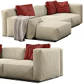 Cassina 271 Mex Cube2 Fabric Sofa Multiplayer Sofa L-shaped Sofa Corner Sofa Living Room Sofa Sof 3d model