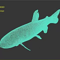 Brown Spotted Fish With Large Eyes Fins Tail And Shiny Scales On Dark Background