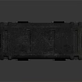 Durable Heavy Duty Black Equipment Case With Handles And Sticker Labels