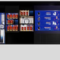 Spacious Specialty Store Interior With Shelves Displayed Products And Counter