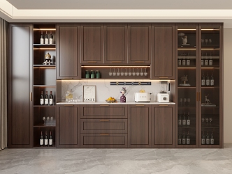 New Chinese Wine Cabinet 3d model