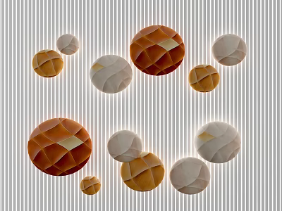 Modern background wall decorations wall decorations background wall 3d model