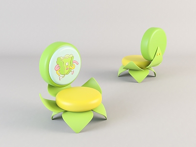 Modern Children's Chair Home Chair 3d model