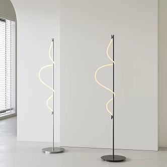 Italian minimalist floor lamp 3d model
