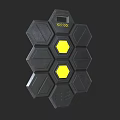 Sci-fi Shield 3d model