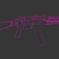 Classic Rifle With Wooden Stock Grip Metal Body And Black Magazine Design