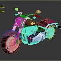 Red Cruiser Motorcycle With Black Seat Chrome Details Shiny Wheels And Modern Design