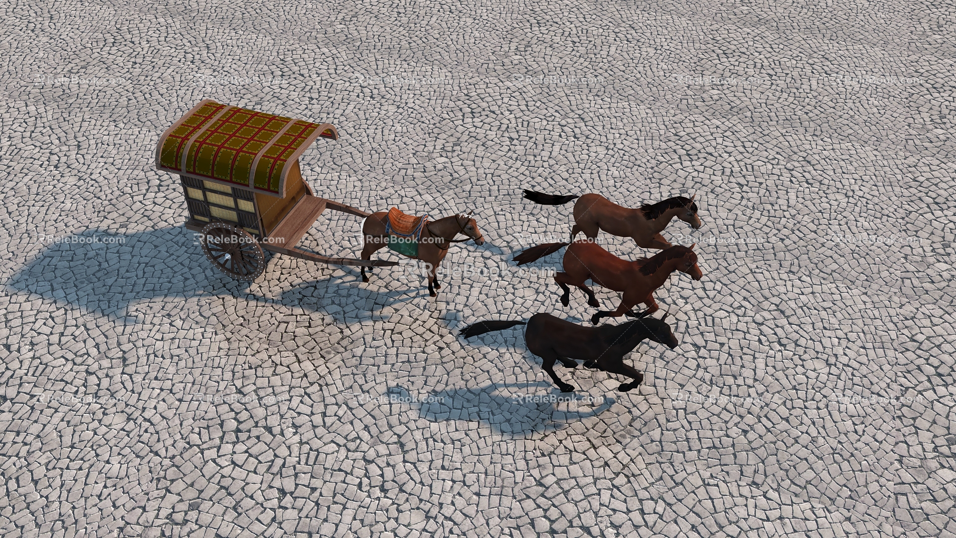 Chinese carriage 3d model