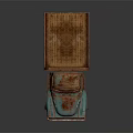 Vintage Rusty Blue Truck With Open Bed And Weathered Exterior Design