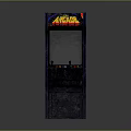 Vibrant Colorful Arcade Machine With Neon Lights Control Buttons And Artwork