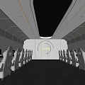 Modern Internet Cafe Interior With Comfortable Gaming Seats And LED Lighting Design
