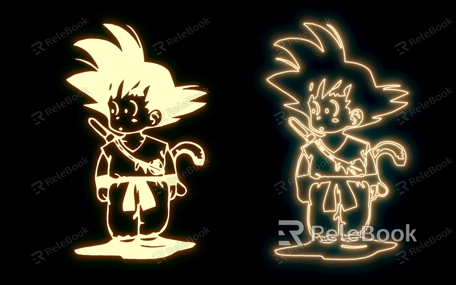 Neon Dragon Ball Monkey King Saiyan Lights Decorative Lights Wall Lights Restaurant Lights Trendy Play Decorative Figures Styling Lights Lights Lights model