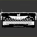 Antique Underwood Vintage Typewriter With Classic Design And Mechanical Keyboard