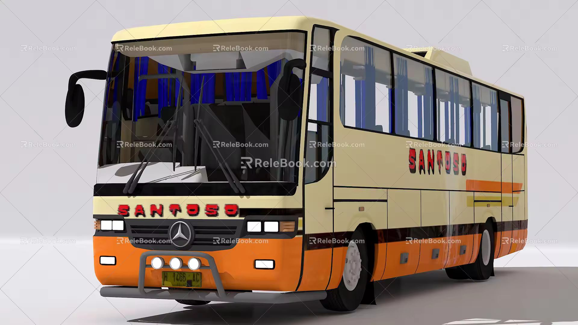 modern bus 3d model