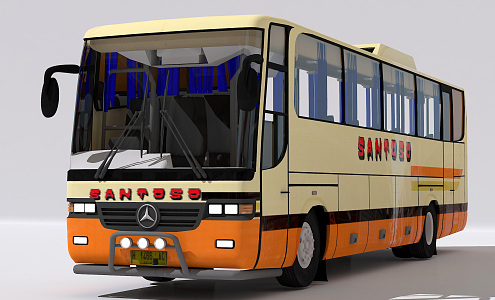 modern bus 3d model