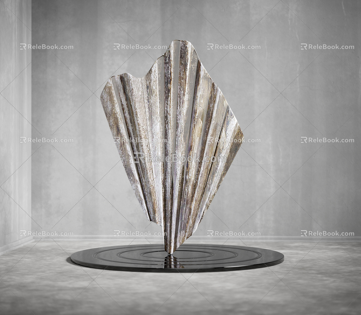 Modern Sculpture Origami Sculpture 3d model