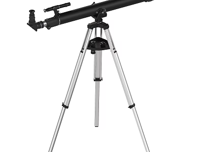 Commercial Equipment Professional Telescope With Stable Tripod Stand For Observation 3d model