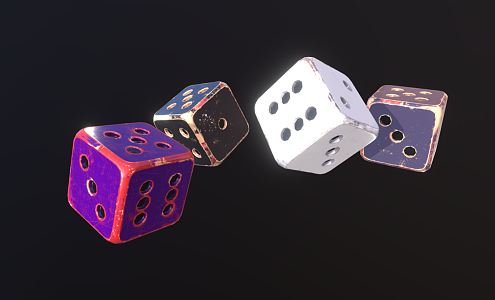 Modern Dice 3d model