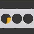 Structural Metal Frame Assembly Featuring Holes Transparent Panel And Yellow Part