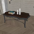 European-style coffee table 3d model