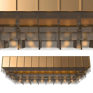 Modern Hotel Large Chandelier 3d model