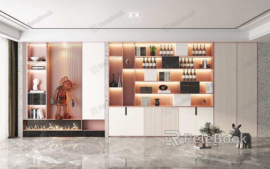 Modern Wine Cabinet Wine Cabinet Combination model