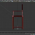 Blue Director's Chair Featuring Wooden Frame And Folding Design For Seating