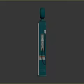Vintage Green And Silver Gas Pump With Classic Retro Design And Brand Logo