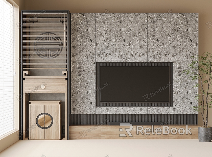 TV background wall TV wall model