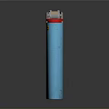 Blue Sliq Lighter With Yellow Logo And Metal Top Design