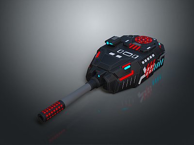 laser tower turret turntable sci-fi tower defense game tower defense sci-fi turret game turret game turret 3d model