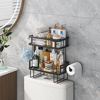 Modern Toilet Storage Rack Toilet Rack 3d model