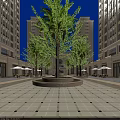 Aerial View Planning of Elegant High Rise Residential Complex With Symmetrical Layout and Central Square
