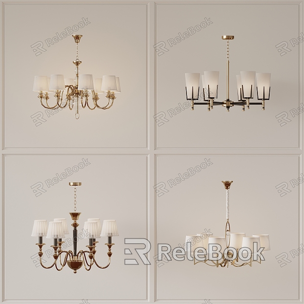 Cream wind chandelier model