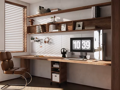 Modern study 3d model