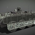 Armored Vehicle APC Armored Personnel Carrier Military Vehicle 3d model