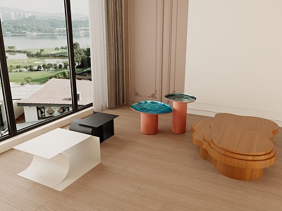 Coffee table side table model