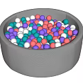 Kids Play Equipment Soft Padded Ball Pit With Colorful Balls For Children