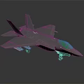 Gray Fighter Jet Model With Sleek Design Transparent Canopy Underwing Missiles And Landing Gear Deployed
