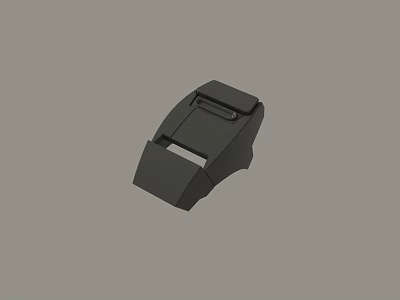 High Quality Durable Black Plastic Buckle Fastener for Secure Closure Applications 3d model