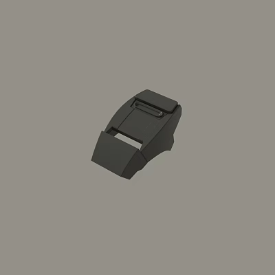 High Quality Durable Black Plastic Buckle Fastener for Secure Closure Applications 3d model