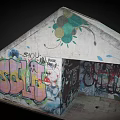 Vibrant Graffiti Art On Small Building Walls With Colorful Lettering And Creative Designs