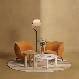 Modern fabric sofa 3d model