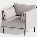 Modern Single Sofa Single Leisure Chair 3d model