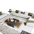 Modern Sofa Coffee Table Combination Sofa Coffee Table 3d model