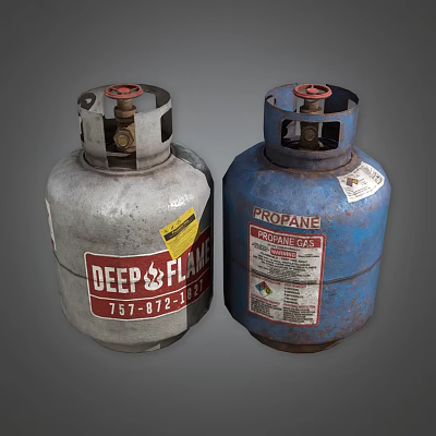 Industrial LOFT gas tank 3d model Industrial LOFT gas tank 3d model