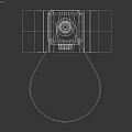 Mechanical Equipment With Black Square Structure Gray Base And Blue Strap Attachment